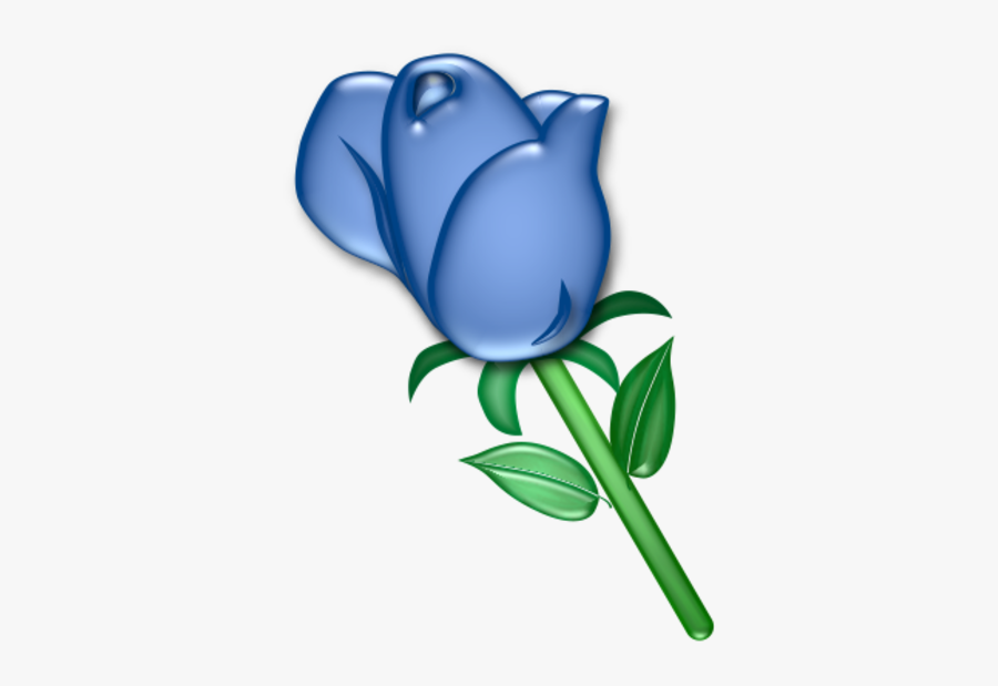 Animated Blue Flower Transparent Background, Transparent Clipart