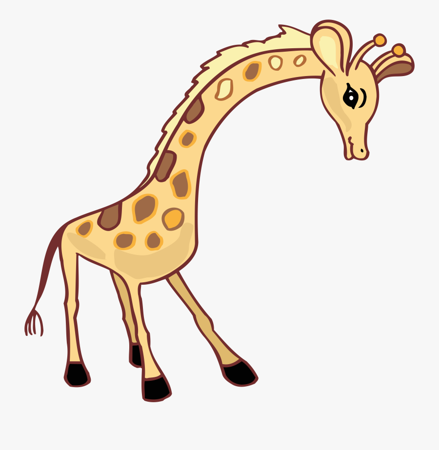 Giraffe Cartoon Drawing Clipart , Png Download - Слогам Дидактическая Игра Собери Слово, Transparent Clipart
