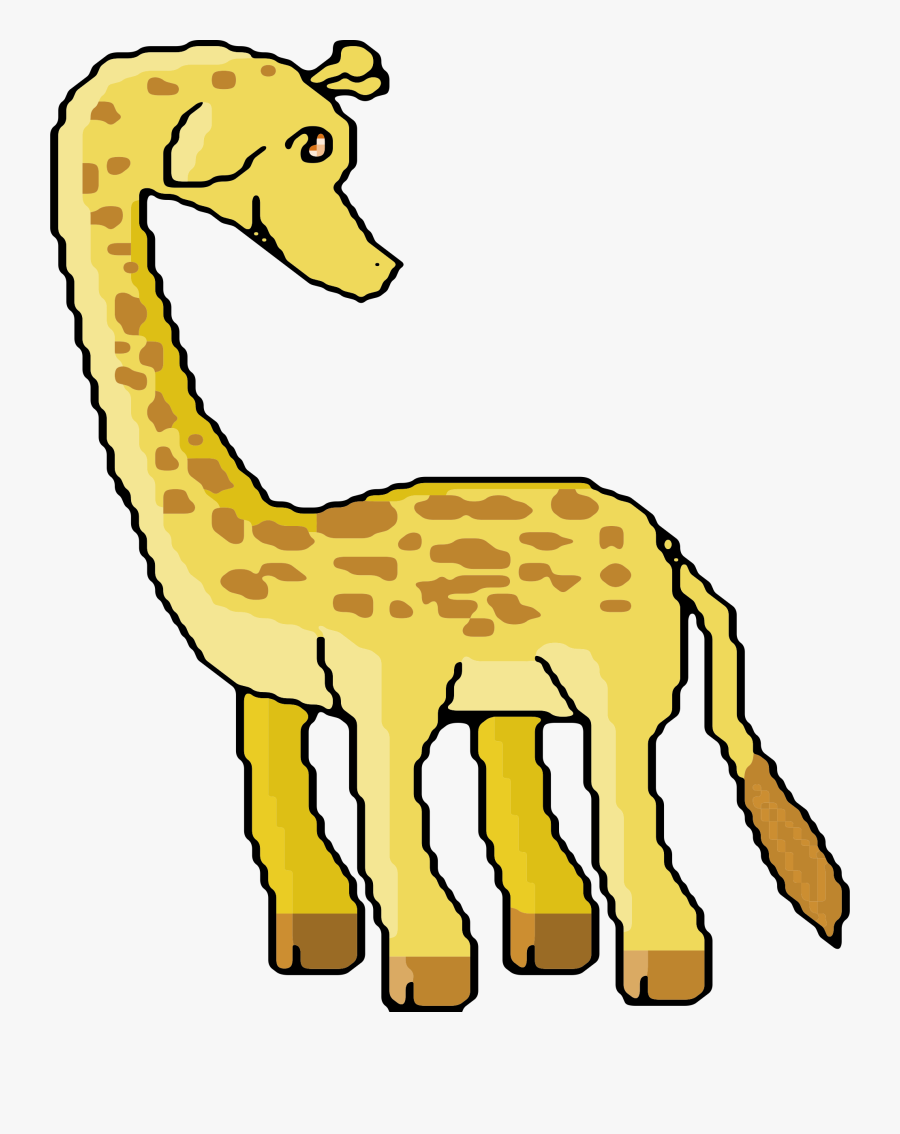Pixel Giraffe Png, Transparent Clipart