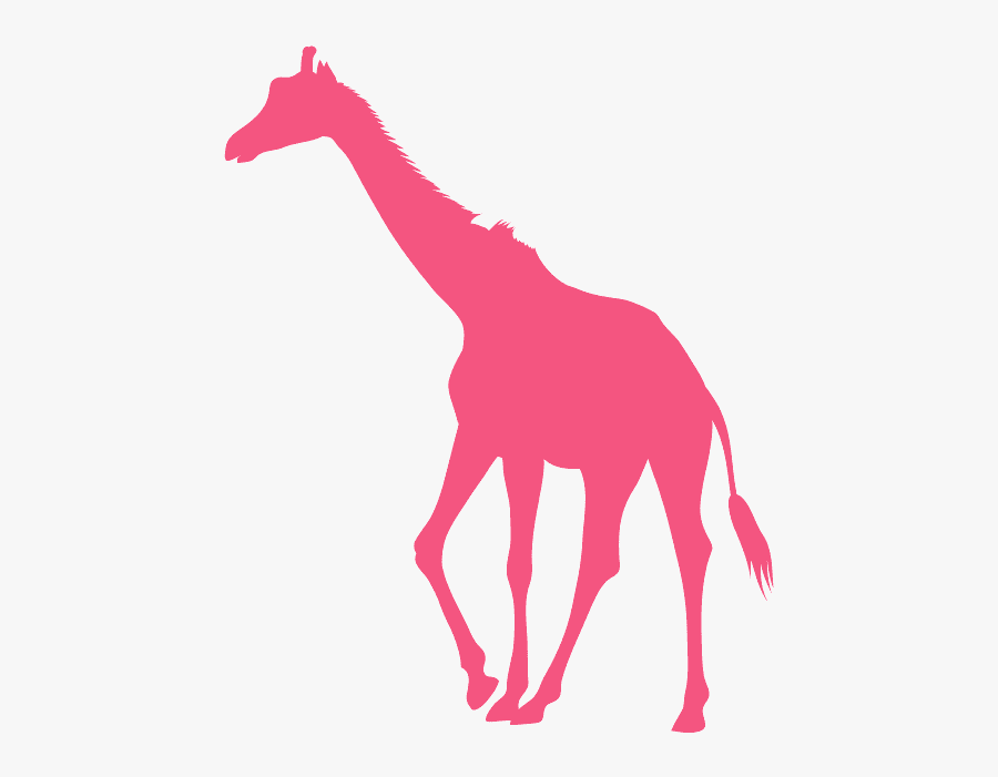 Giraffe Silhouette Grey, Transparent Clipart