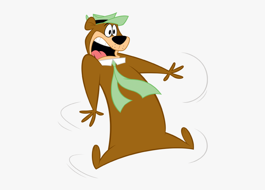 Yogi With Scared Expression - Cartoon, Transparent Clipart