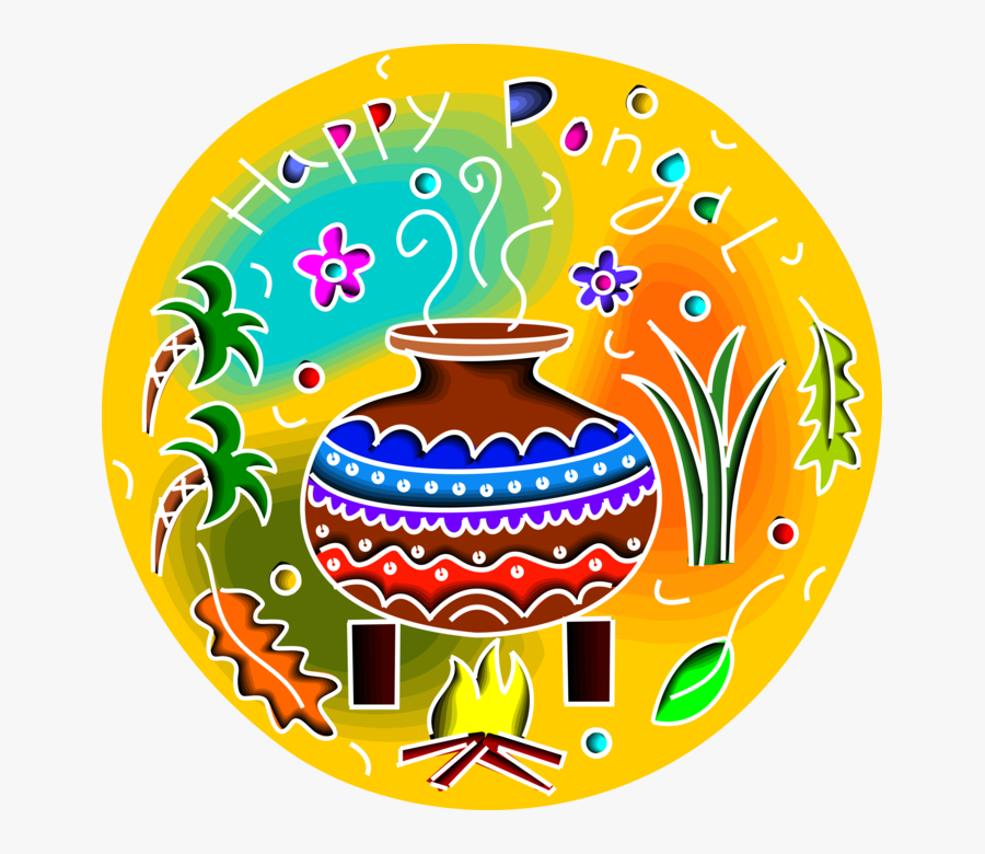 Thai Pongal Tamil Vector - Circle, Transparent Clipart