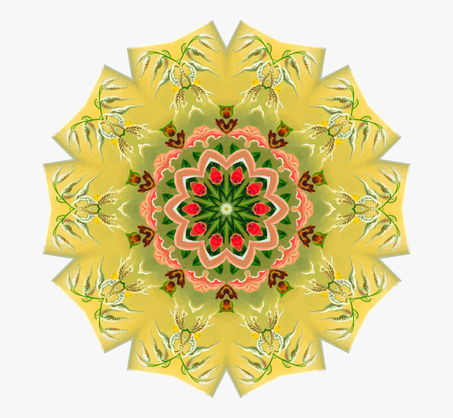Christmas Ornament,flower,symmetry - Fractal Art, Transparent Clipart
