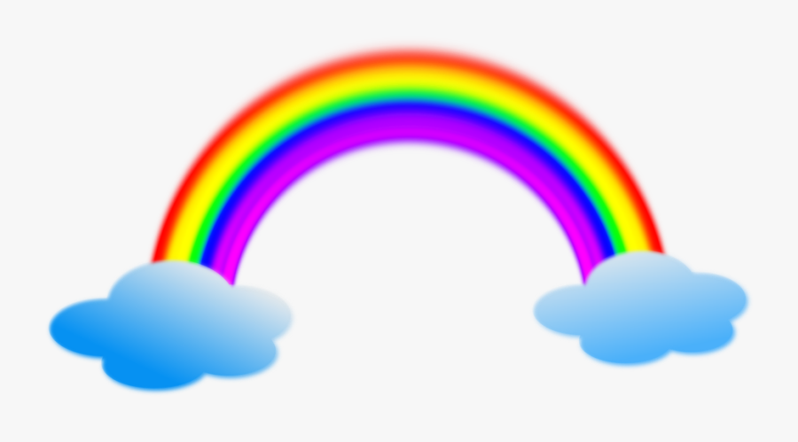 Portable Network Graphics Vector Graphics Clip Art - Animated Rainbow With Clouds, Transparent Clipart
