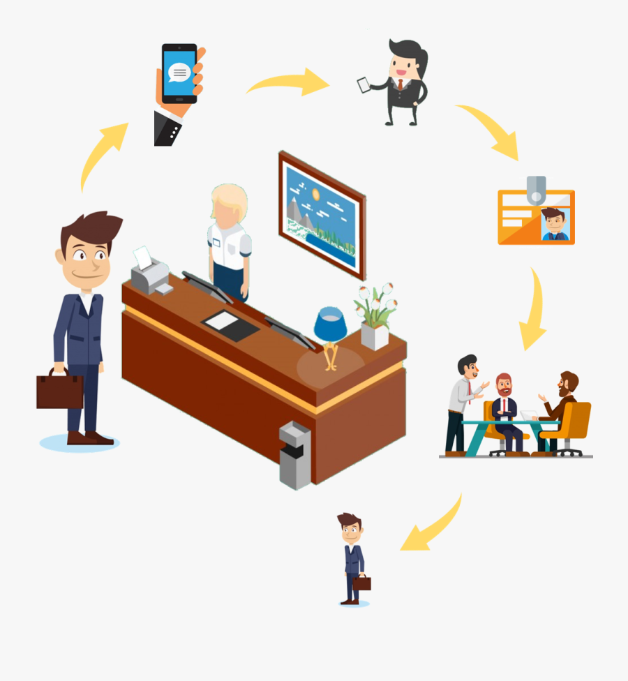 Visitor Management Solution, Transparent Clipart