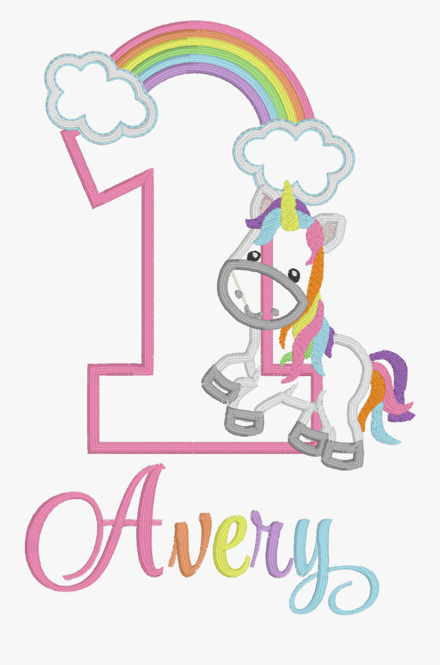 1 Birthday Clipart Unicorn, Transparent Clipart