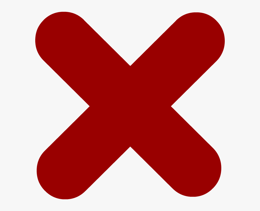 Red X - X Icon Red Transparent, Transparent Clipart