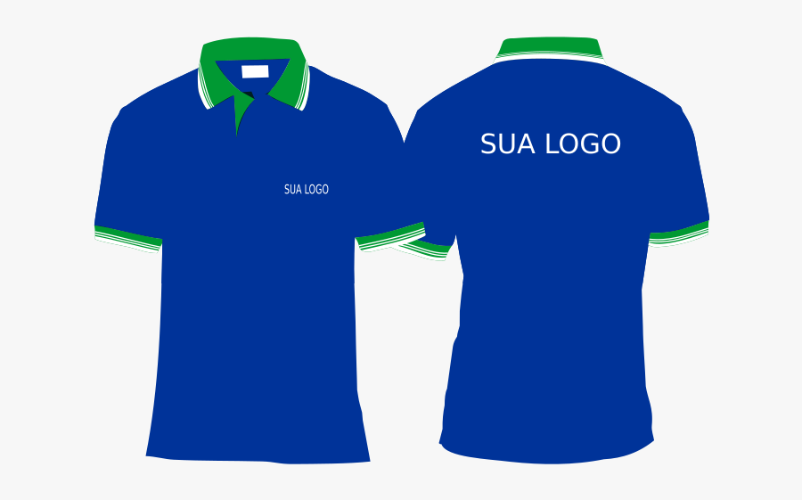 Transparent Camisa Png - Mockup Polo Shirt Blue, Transparent Clipart