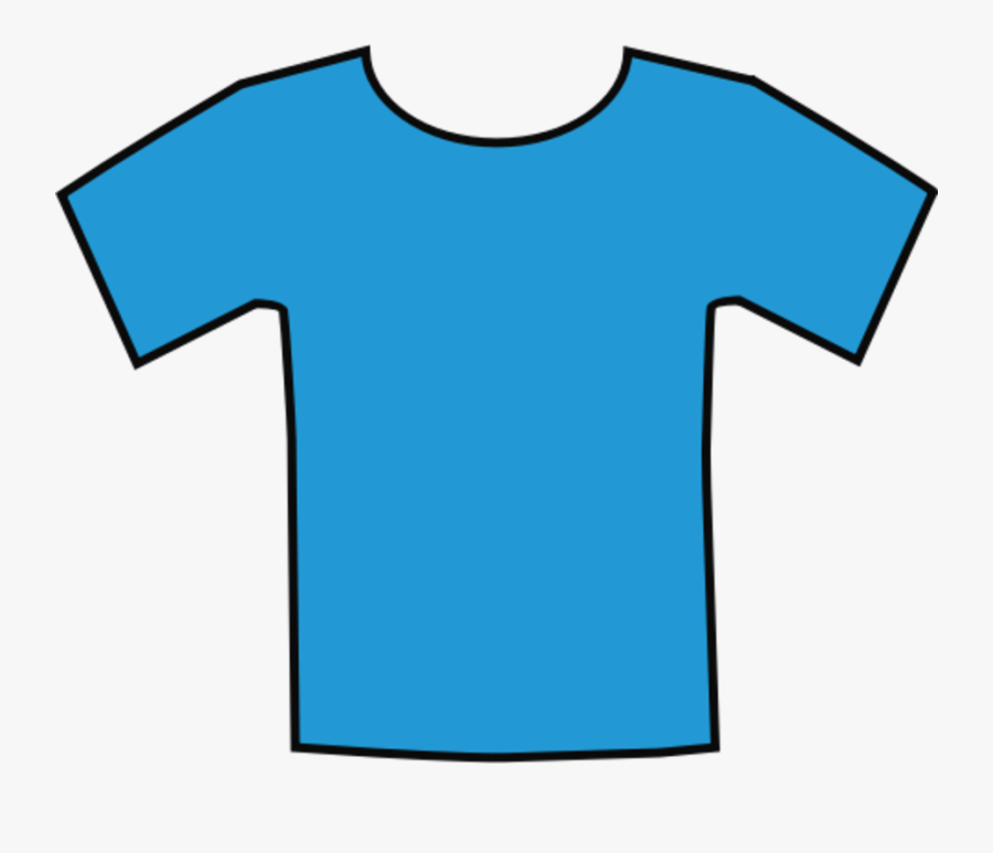 Blue,sports Uniform,angle - Blue Cartoon T Shirt, Transparent Clipart