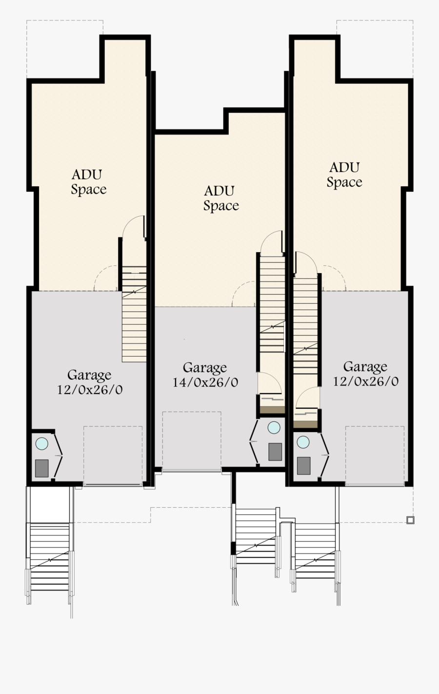 Killingsworth Modern Townhouse Triplex - Floor Plan, Transparent Clipart