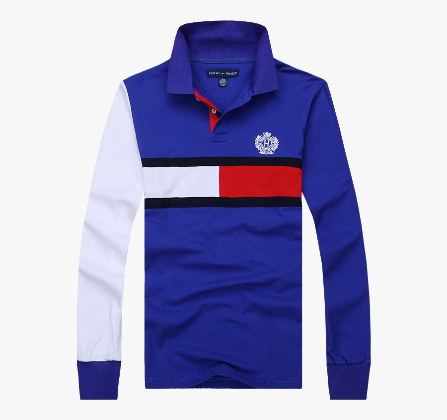 Ralph Lauren Mesh Polo Men Long Sleeved Blue White,polo - Long Sleeve Blue White And Red Polo Shirt, Transparent Clipart