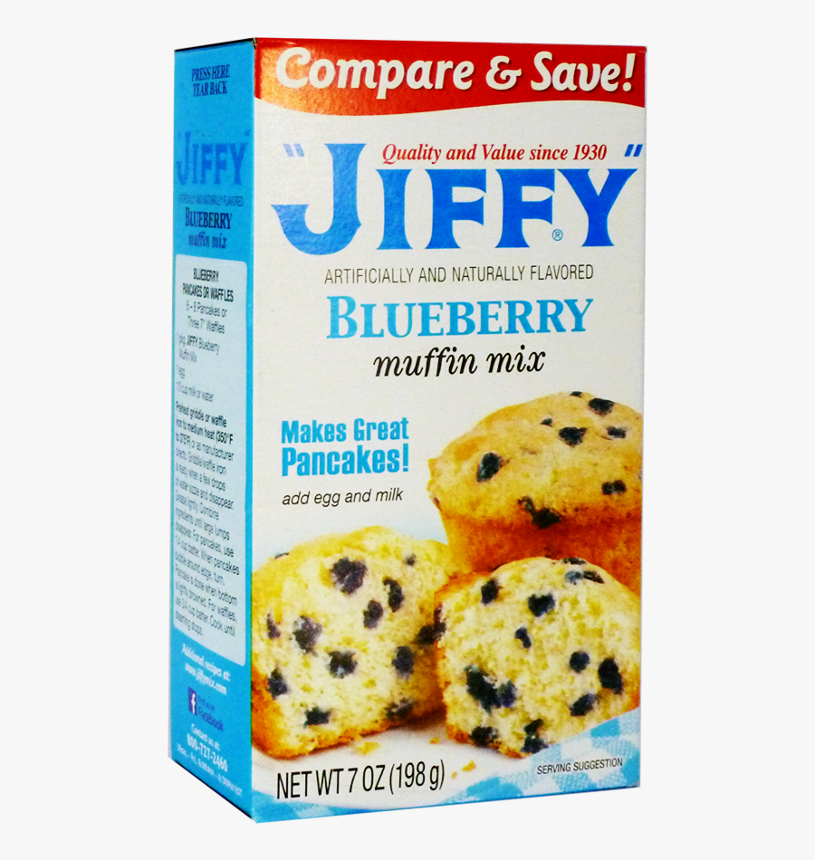 Jiffy Blueberry Muffin Mix, Transparent Clipart