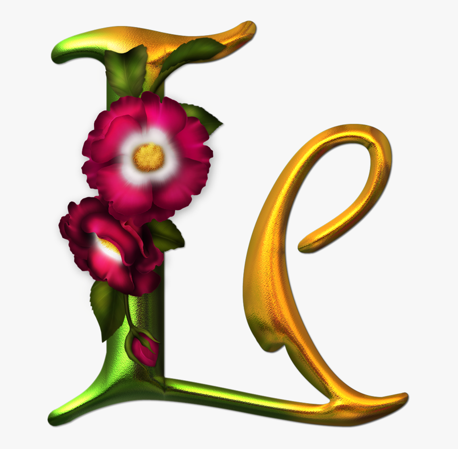 Flower Clipart Alphabet G - .png C Bloeme Letters, Transparent Clipart
