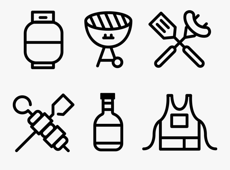 Transparent Bbq Clipart Black And White, Transparent Clipart