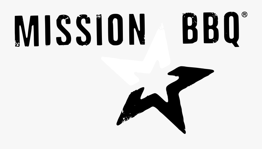 Transparent Bbq Png - Mission Bbq White Logo, Transparent Clipart