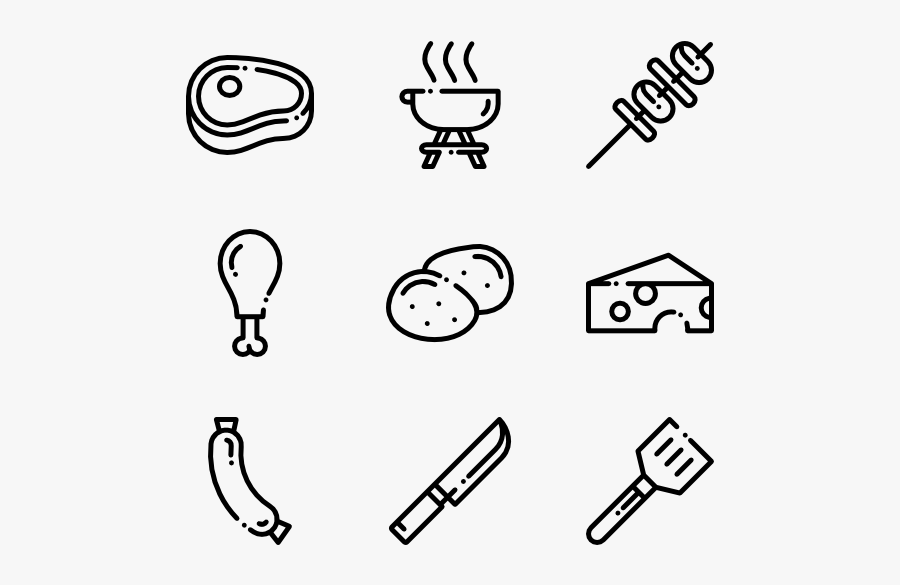Bbq Icon Png, Transparent Clipart