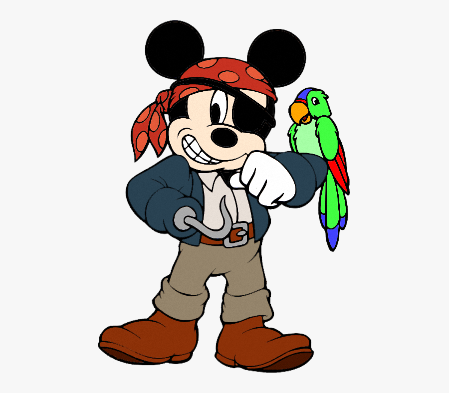 Mickey Mouse Minnie Mouse Donald Duck Daisy Duck Pirates - Mickey Mouse As A Pirate, Transparent Clipart