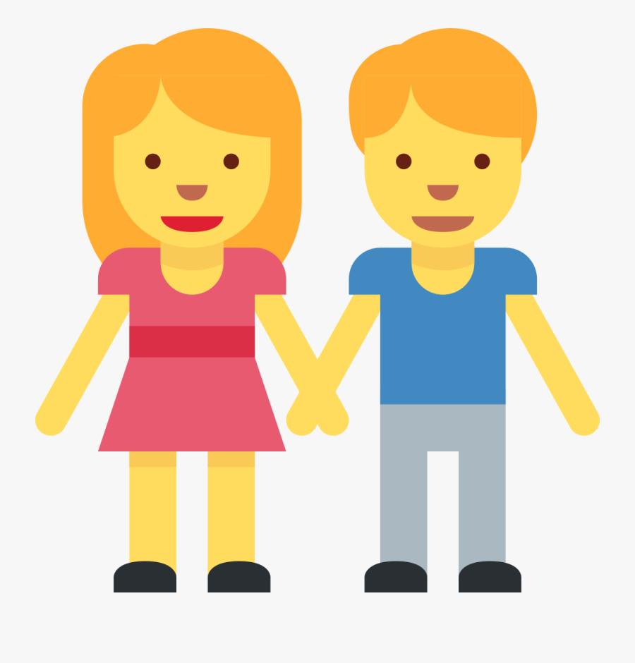 File - Twemoji2 1f46b - Svg - Emoji Hombre Y Mujer - Flat Person Png Icon, Transparent Clipart