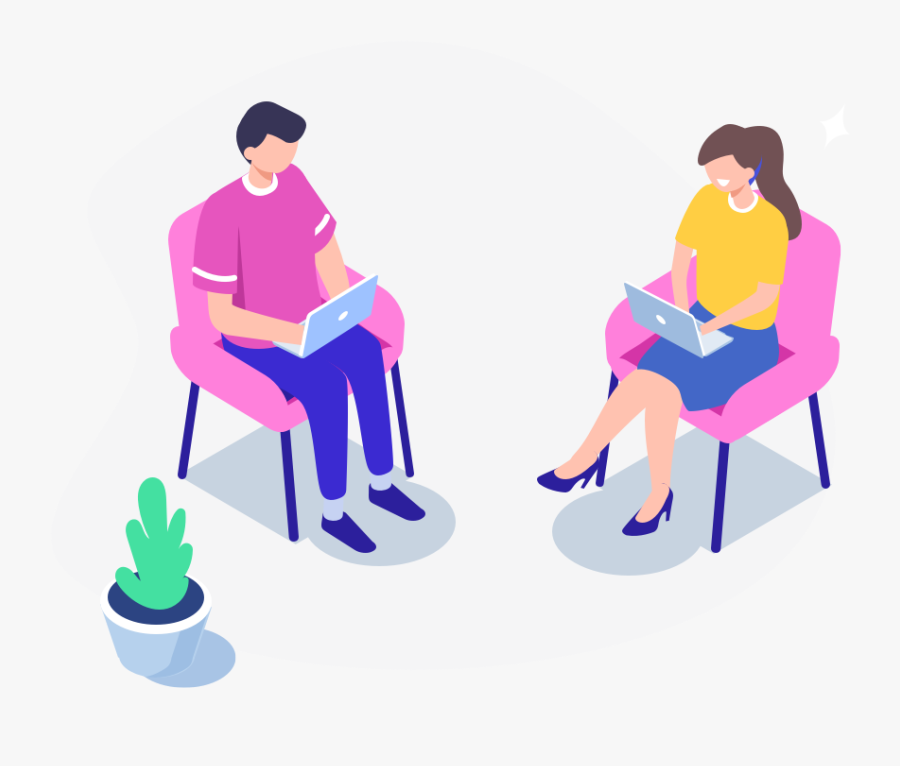 Request A Demo - Sitting, Transparent Clipart