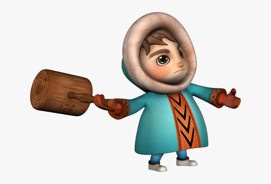 Hop Into The Shoes Of An Eskimo In This Side Scrolling - Cartoon, Transparent Clipart