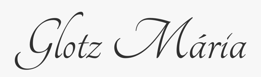 Glotz Mária - Calligraphy, Transparent Clipart