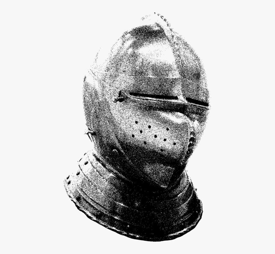 Head,monochrome Photography,armour - Knight Gold Helmet, Transparent Clipart