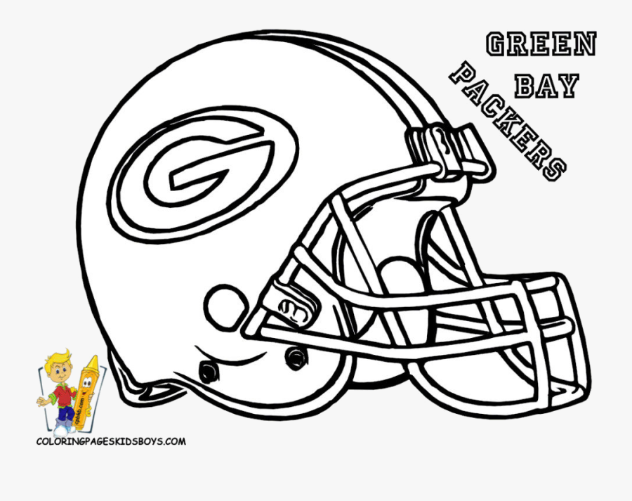 Football Coloring Pages Packers, Transparent Clipart