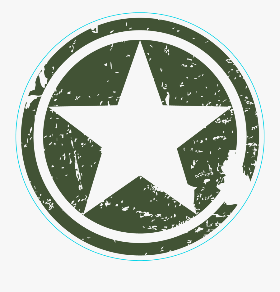 Army Star Circle Sticker Transparent Army Sticker Png
