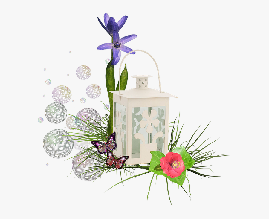 Scrapbook, Cluster, Flowers, Flower, Rose, Lantern - Cluster Flowers Png, Transparent Clipart