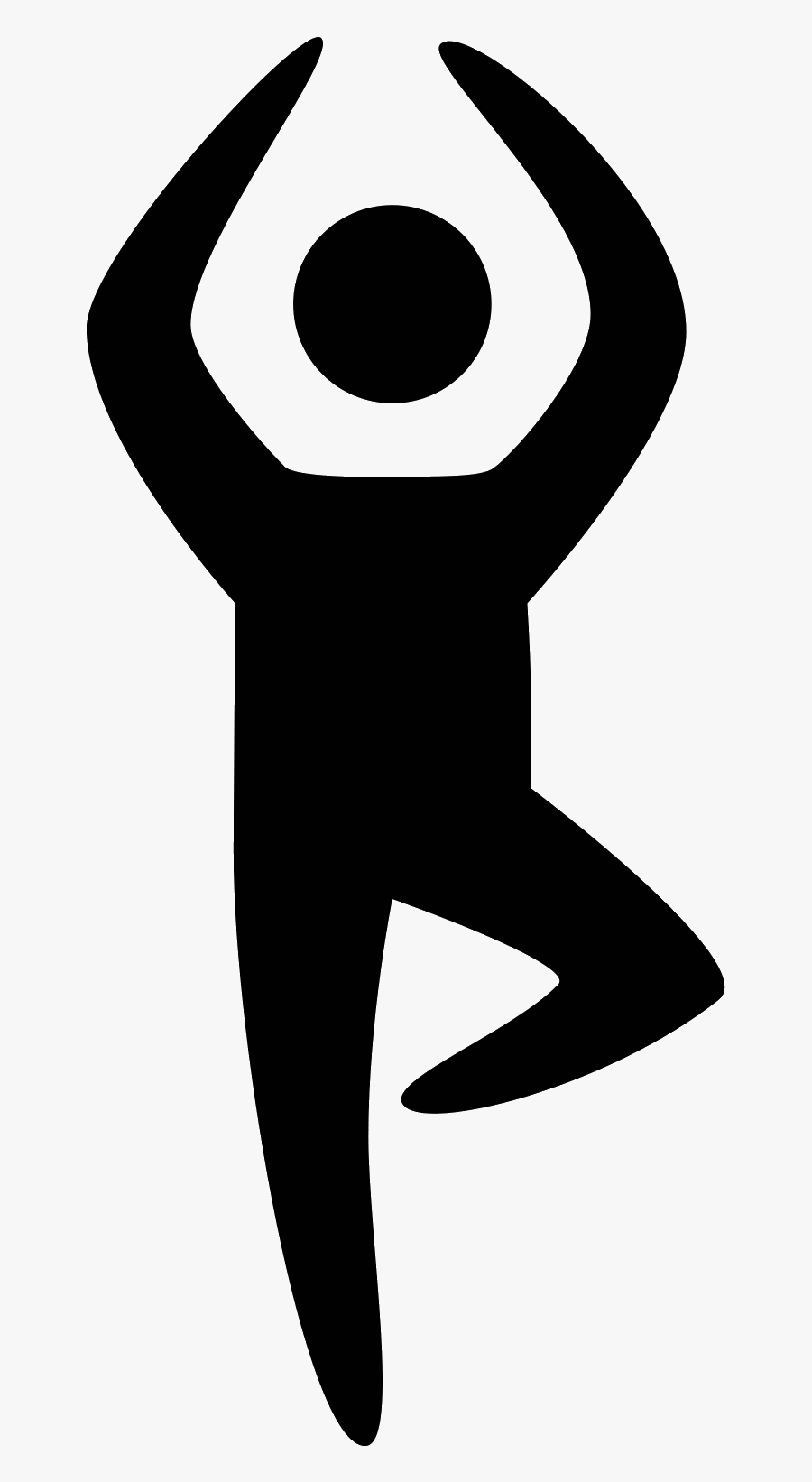 Yoga - Yoga Icon Black, Transparent Clipart