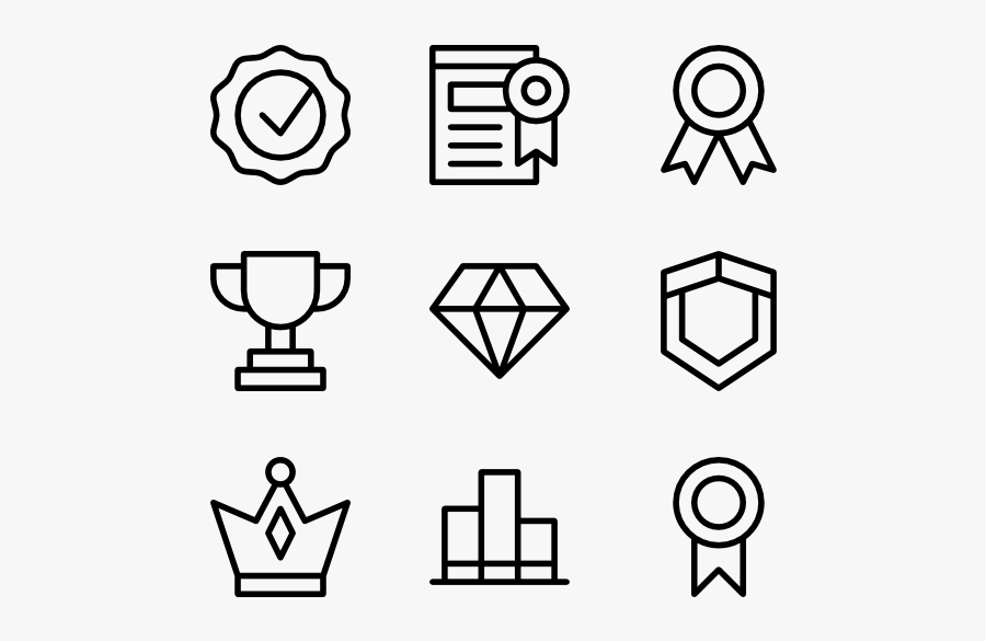 Awards - Certification Icon For Resume, Transparent Clipart