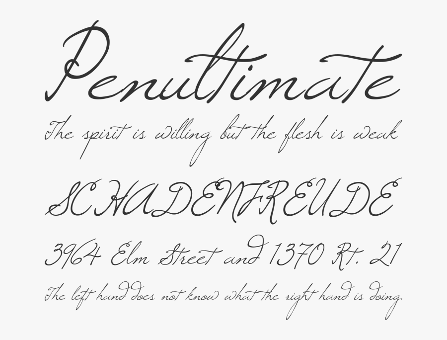 Clip Art Windsong Alphabet Phrases Fonts - Windsong Font, Transparent Clipart