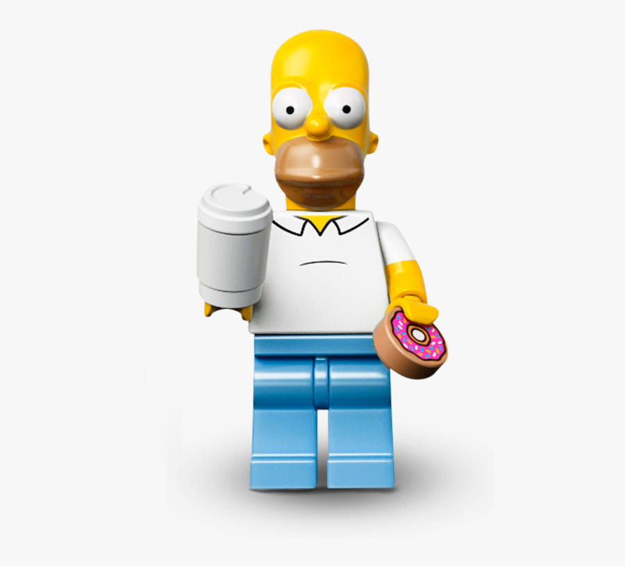 Clip Art Simpsons Lego Minifigure - Homer Simpson Lego Png, Transparent Clipart