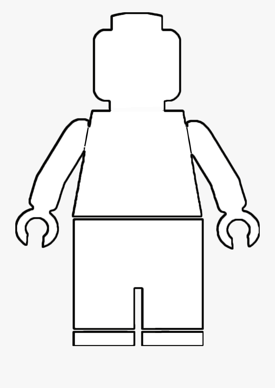 Best Lego Figure Template Pictures Gt Gt Cool Clipart - Illustration, Transparent Clipart