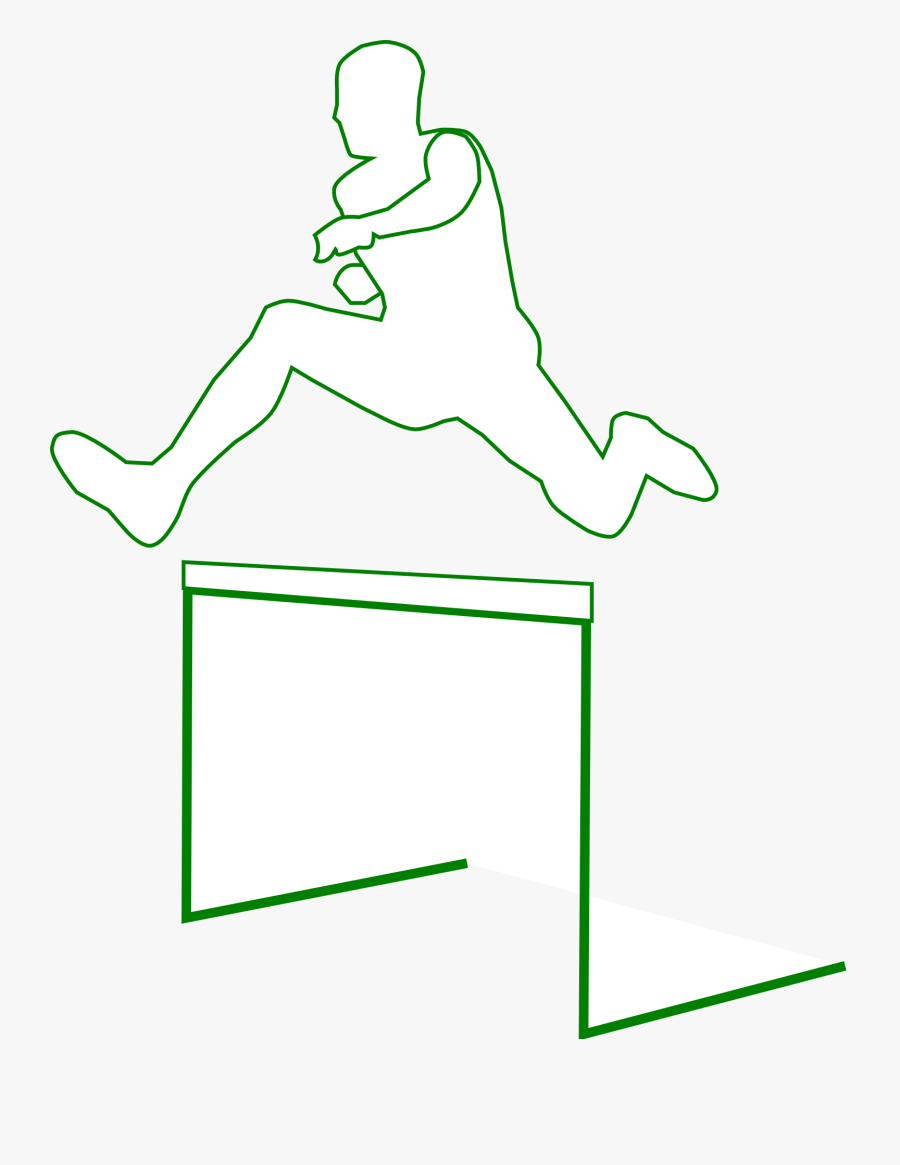 Free Clip Art Hurdles - Jumping, Transparent Clipart