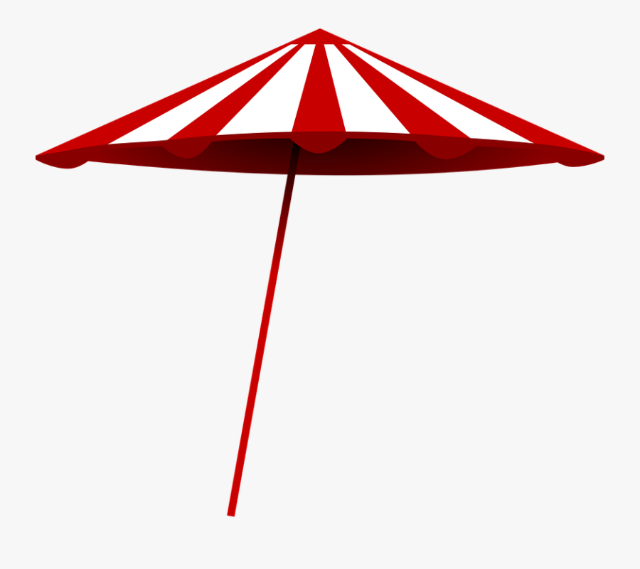 Beach, Umbrella, Sun, Hot, Protection, Protective, - Beach Umbrella Clip Art, Transparent Clipart