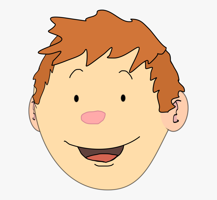 Head,pleased,cheek - Clip Art, Transparent Clipart