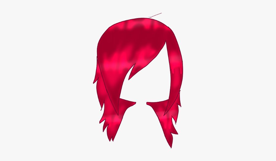 #red #punk #gacha #life #gachalife #custom #hair #gachahair - Gacha Life Custom Hair, Transparent Clipart