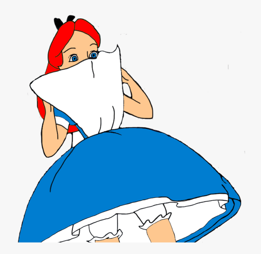 Jpg Black And White Stock Alice With Red Hair - Cartoon, Transparent Clipart