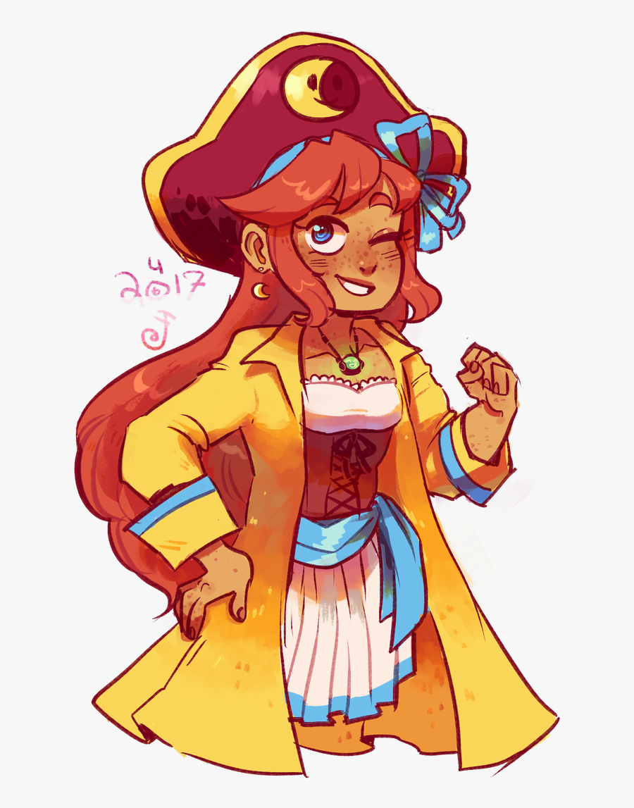 I Sure Am In A Pirate Athena Mode So Here She Is - Cartoon, Transparent Clipart