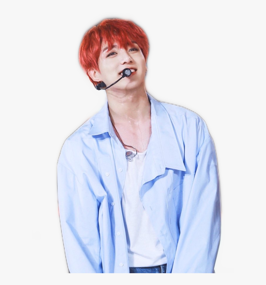 #jungkook 🍓 Hair #bts #jimin #jin #jhope #rapmonster - Jungkook Red Hair Png, Transparent Clipart