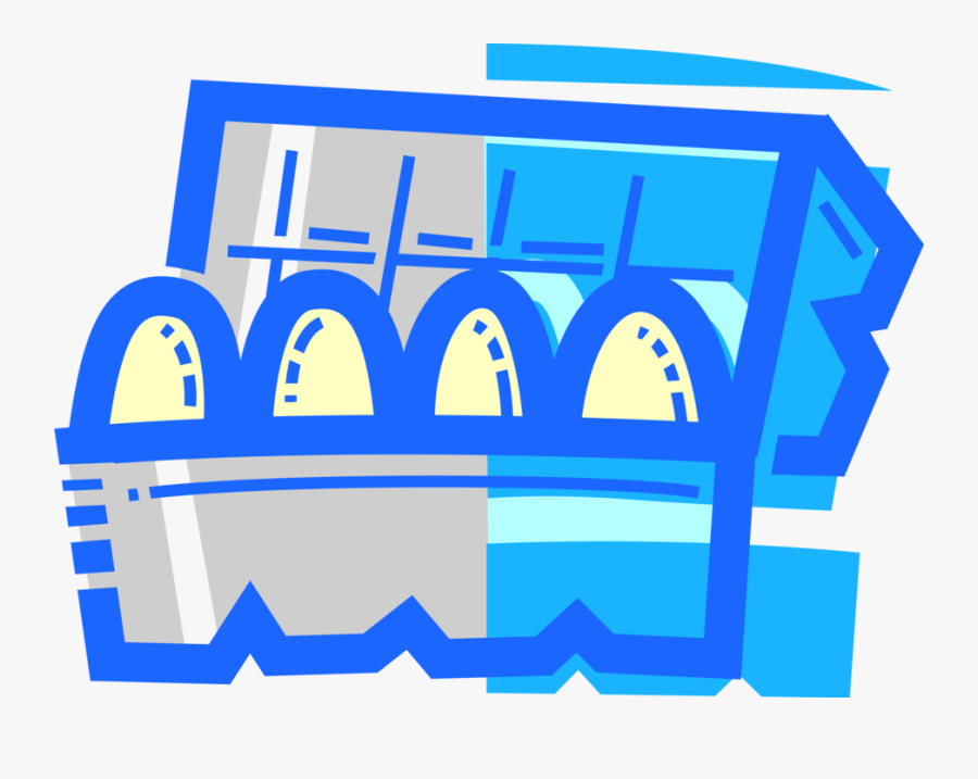 Half Dozen Eggs In Egg Carton - Egg Carton Clip Art, Transparent Clipart