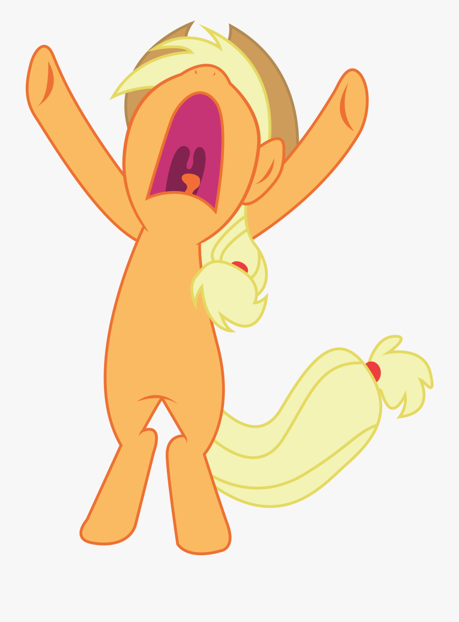 Applejack Pinkie Pie Rarity Rainbow Dash Twilight Sparkle - My Little Pony Applejack Scream, Transparent Clipart