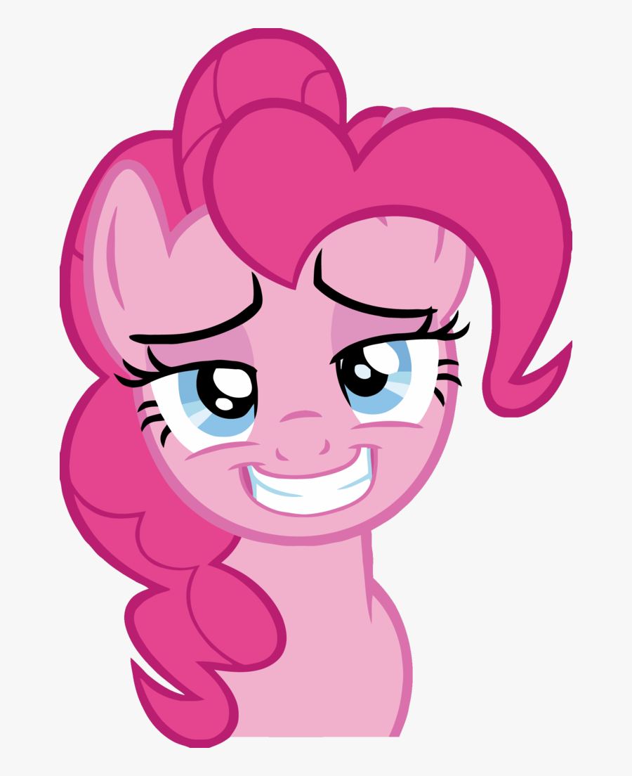 Artist Needed, Bedroom Eyes, Bust, Female, Grin, Looking - Mlp Pinkie Pie Smiling, Transparent Clipart