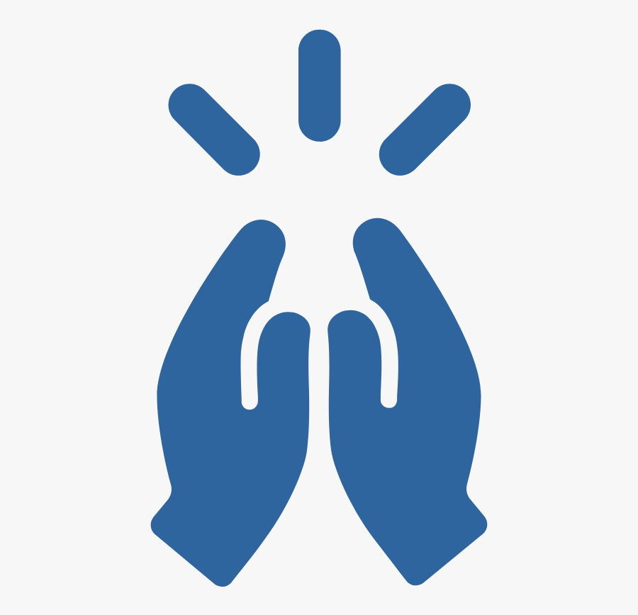 Icon Prayer Hands Glow, Transparent Clipart
