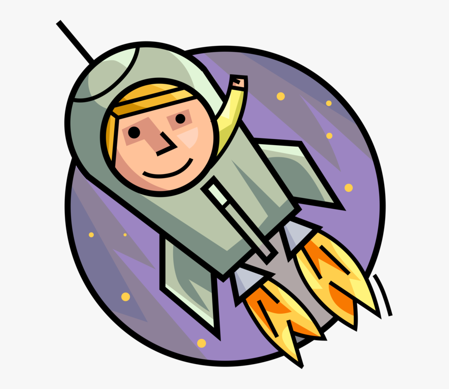 Transparent Kid Astronaut Clipart - Cartoon, Transparent Clipart