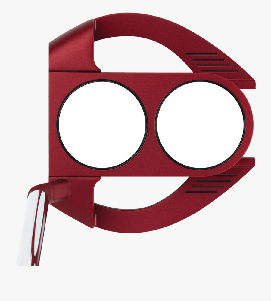 Odyssey O Works Red 2 Ball Fang Putter Clipart , Png - Odyssey O-works Putter, Transparent Clipart