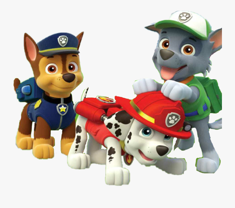 #chase #marshall #rocky - Paw Patrol Characters Png, Transparent Clipart