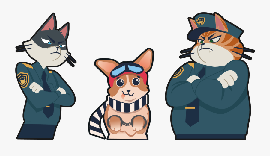 As The Game Progressed, More Police Cars Would Chase - Cartoon, Transparent Clipart