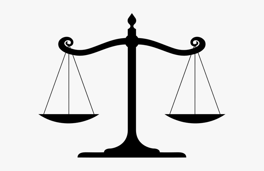 Scales Of Justice Blue, Transparent Clipart